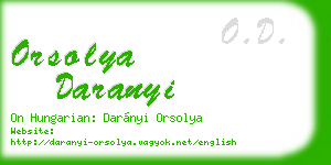 orsolya daranyi business card