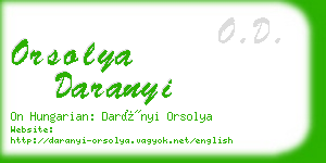 orsolya daranyi business card